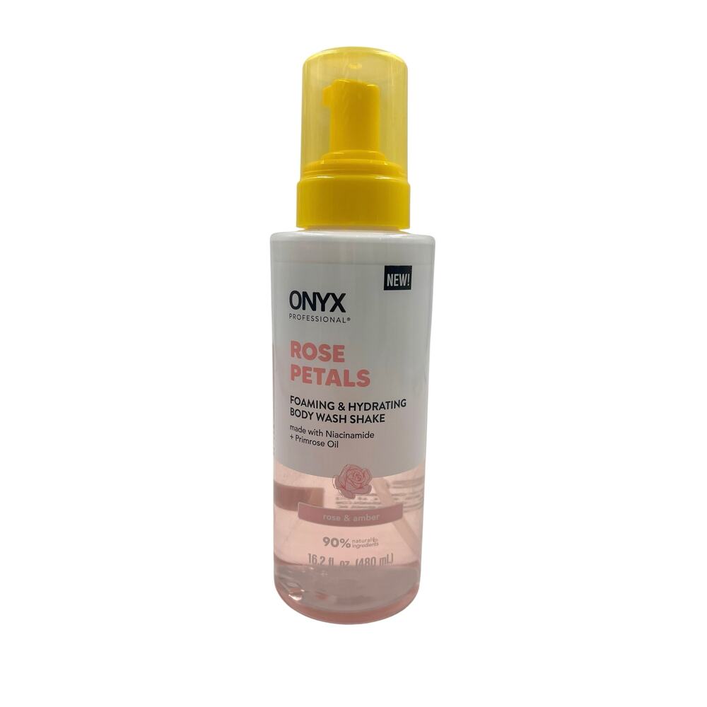 NEW Onyx Rose Petals Foaming & Hydrating Body Wash Shake 16.2 fl oz Set of 2